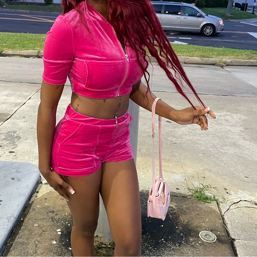 Crop top & short set